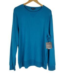 NEW Beyond Yoga Always Beyond Mens Crew Pullover XL Deep Teal Long Sleeve Modal